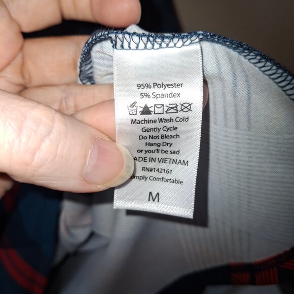 NWOT LuLaRoe Plaid A-Line Dress M Pockets Blue Knee Length - Picture 5 of 15